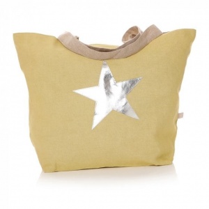 Star Shopper Bag - Chartreuse